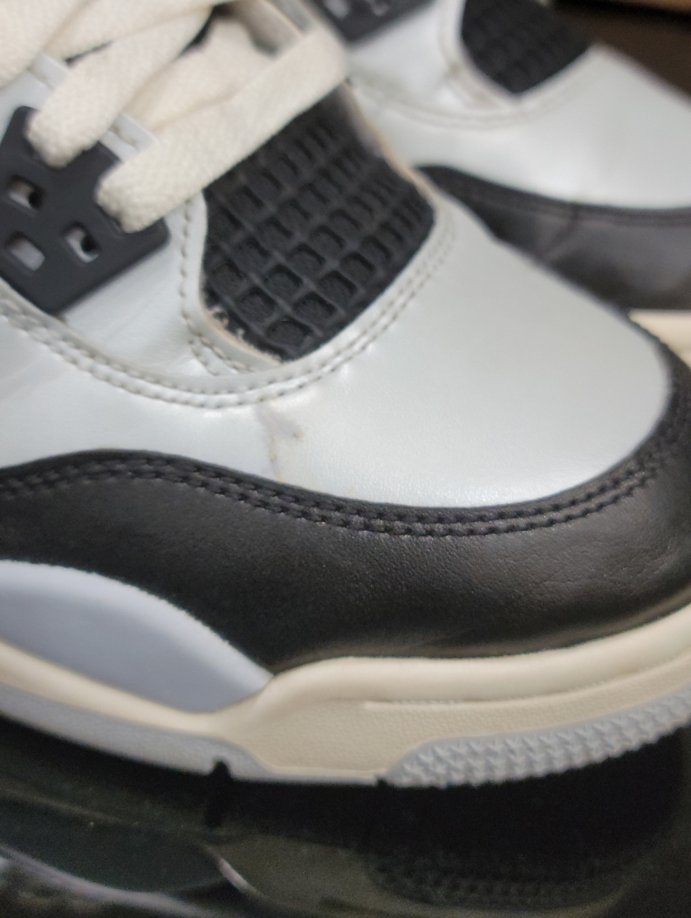 Nike Air Jordan 4 Retro "Platinum Gold" Wmns 8 Same Day Shipping - Picture 11 of 14